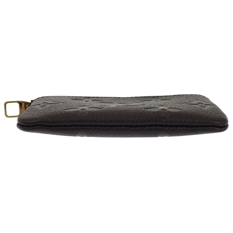 ルイヴィトン LOUIS VUITTON カード&キーケース ポシェット・クレ M28796 キーケース モノグラムアンプラント ブラック ゴールド金具 レディース メンズ【中古】【Sランク】