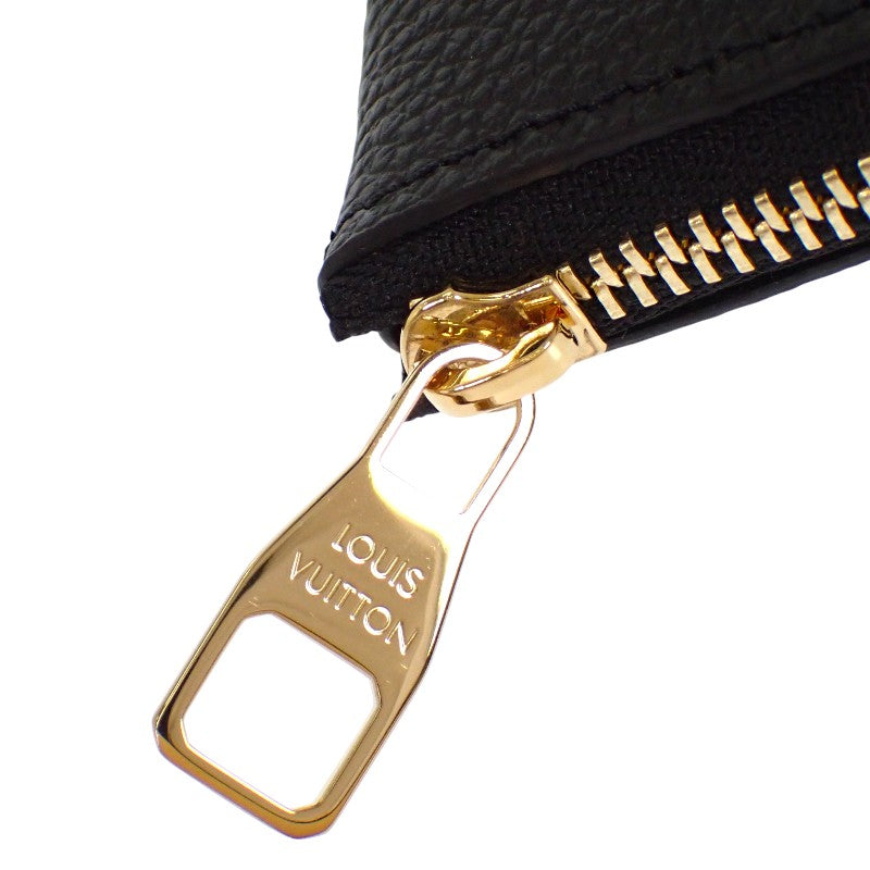 ルイヴィトン LOUIS VUITTON カード&キーケース ポシェット・クレ M28796 キーケース モノグラムアンプラント ブラック ゴールド金具 レディース メンズ【中古】【Sランク】