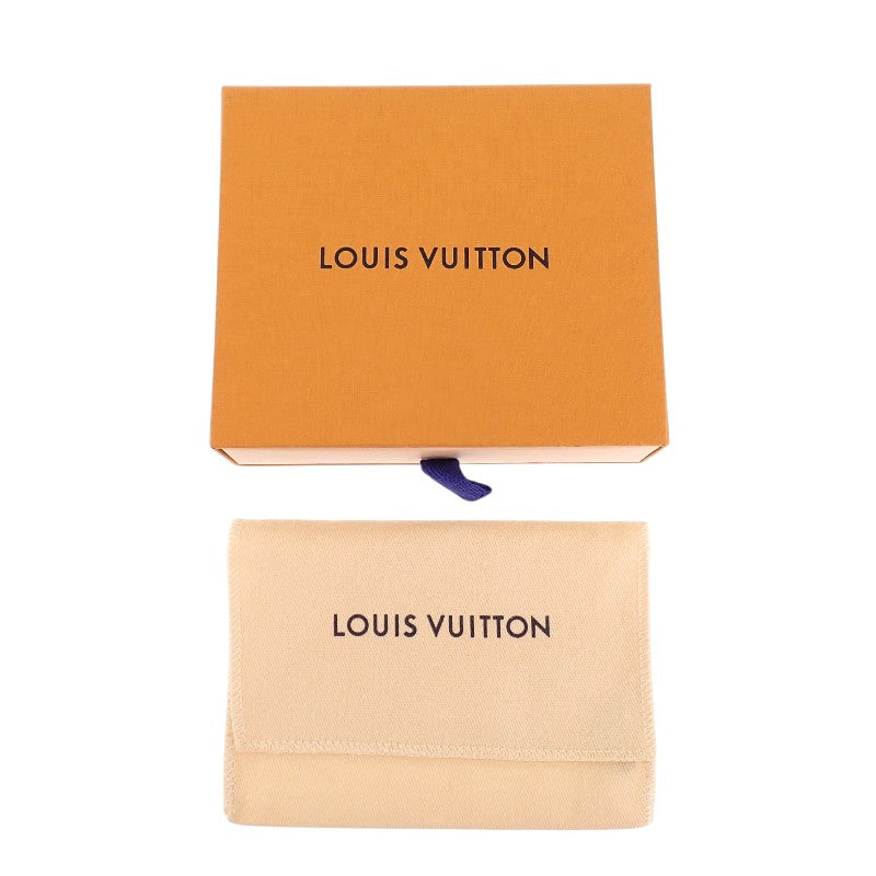 ルイヴィトン LOUIS VUITTON カード&キーケース ポシェット・クレ M28796 キーケース モノグラムアンプラント ブラック ゴールド金具 レディース メンズ【中古】【Sランク】