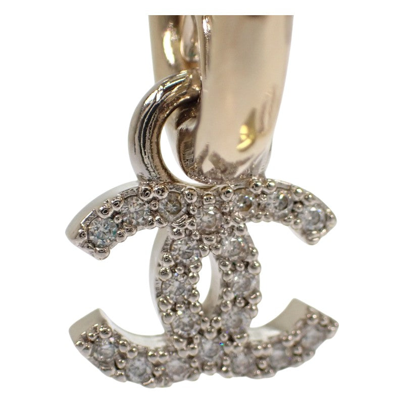 香奈兒 CHANEL COCO Mark 圈形耳環 AB8289_B07979_NH917 金屬 金色 銀色 女士【二手】【AB級】