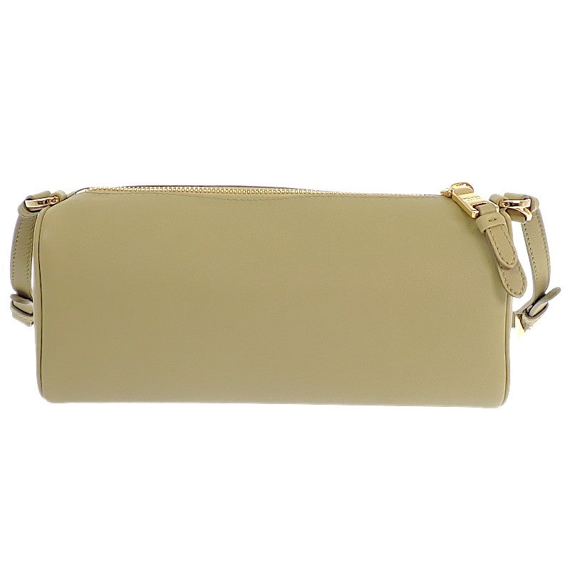 プラダ PRADA レザーポーチ 1BC239 ショルダーバッグ ハンドバッグ レザー グリーン カーキ ゴールド金具 レディース【中古】【Aランク】