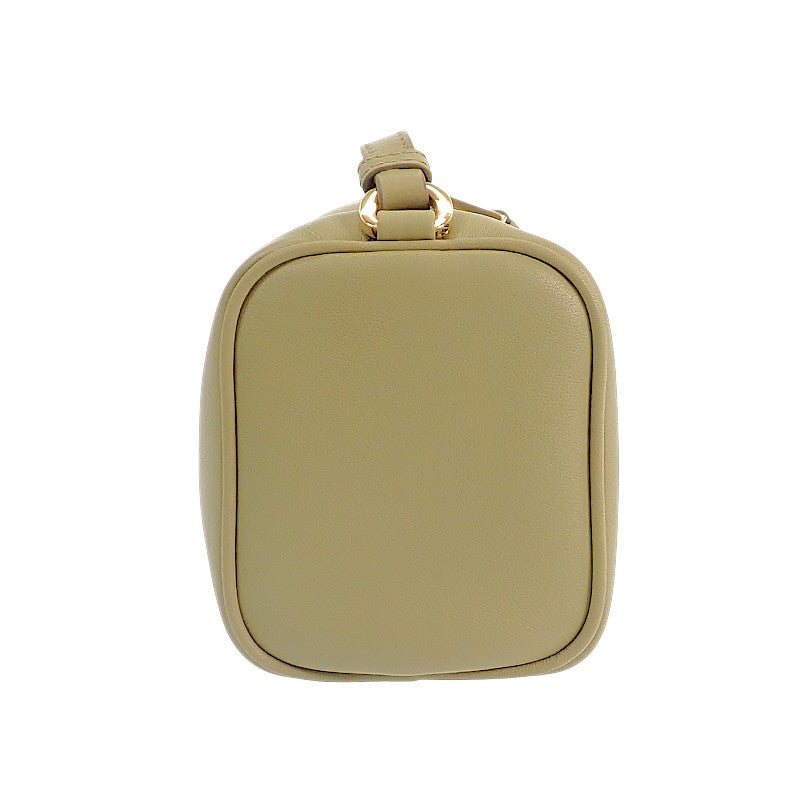 プラダ PRADA レザーポーチ 1BC239 ショルダーバッグ ハンドバッグ レザー グリーン カーキ ゴールド金具 レディース【中古】【Aランク】