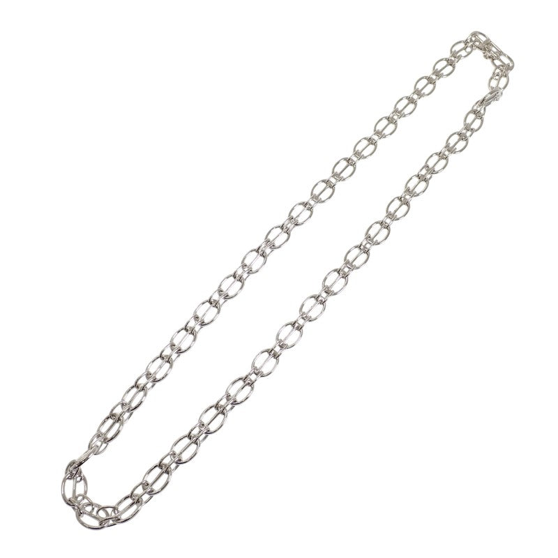 エルメス HERMES ヴィンテージ チェーン ロング ネックレス シルバー925 メンズ レディース【中古】【Aランク】