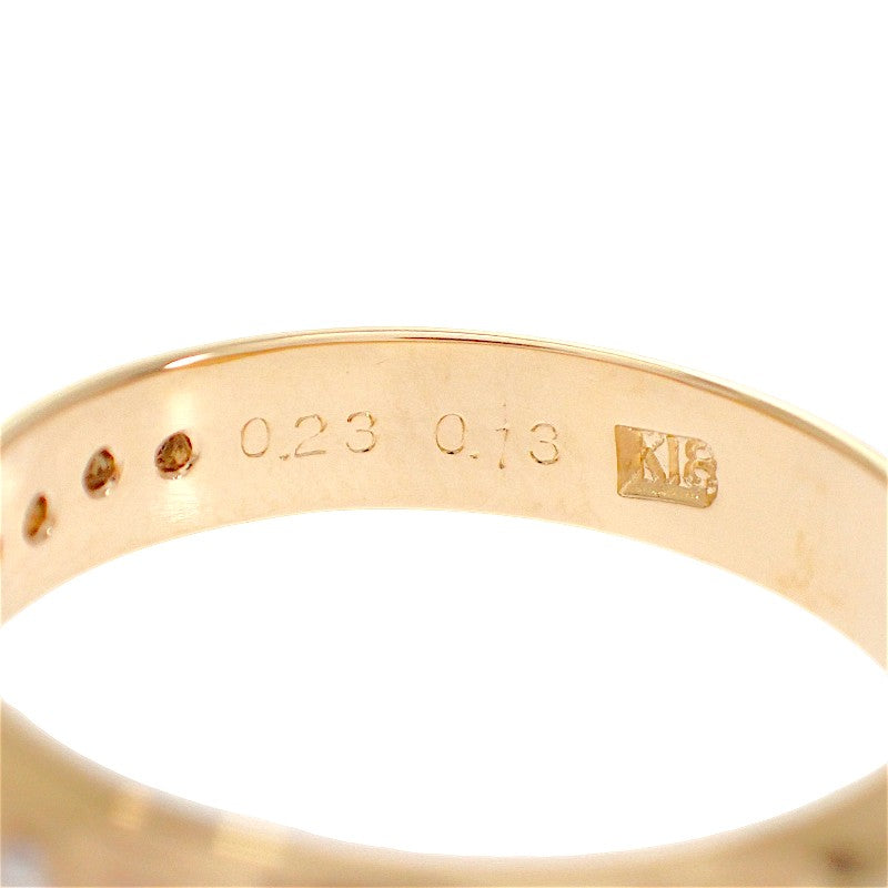 デザインジュエリー 13号 リング K18イエローゴールド ダイヤモンド レディース【中古】【Aランク】