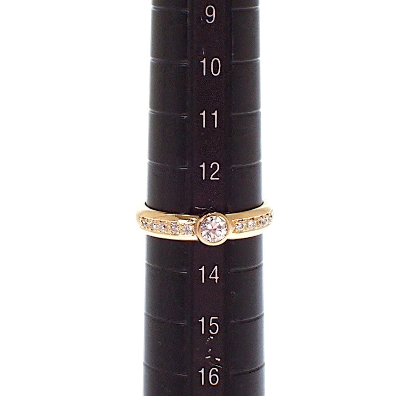 デザインジュエリー 13号 リング K18イエローゴールド ダイヤモンド レディース【中古】【Aランク】