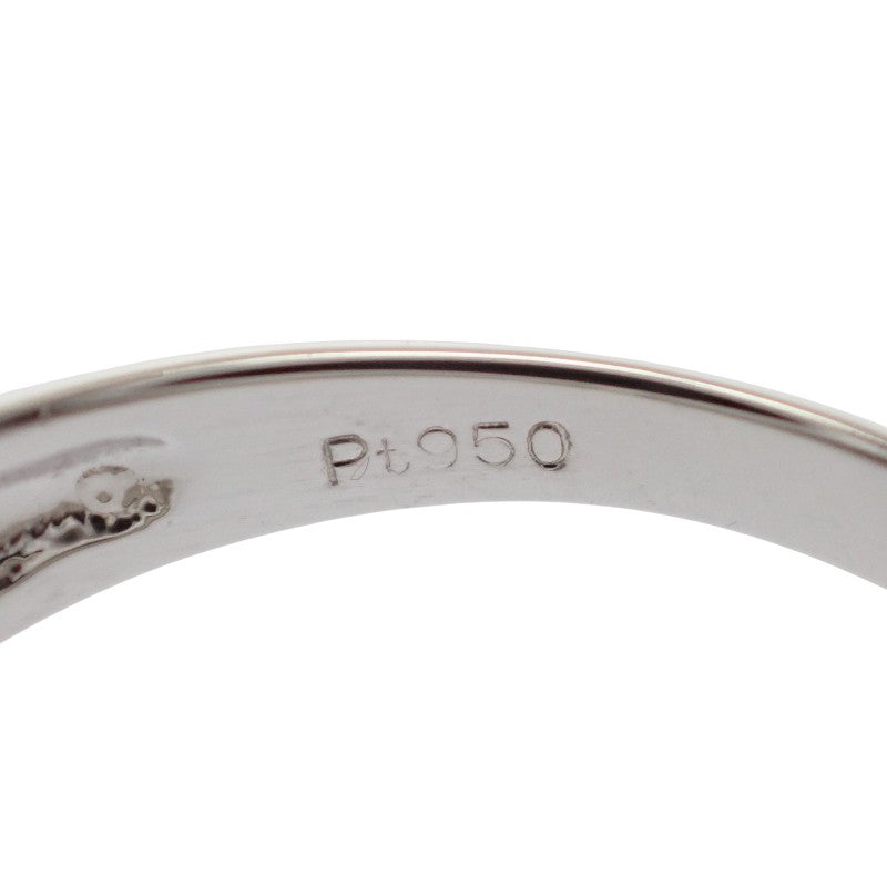 デザインジュエリー バゲットカット 12号 リング Pt950プラチナ ダイヤモンド レディース【中古】【Aランク】
