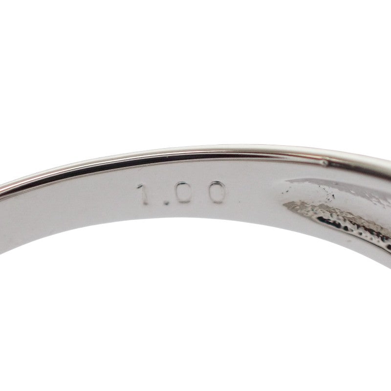 デザインジュエリー バゲットカット 12号 リング Pt950プラチナ ダイヤモンド レディース【中古】【Aランク】