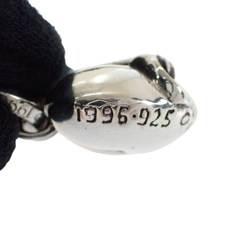 クロムハーツ CHROME HEARTS ハート レザーブレイド ネックレス シルバー925 レザー メンズ【中古】【ABランク】