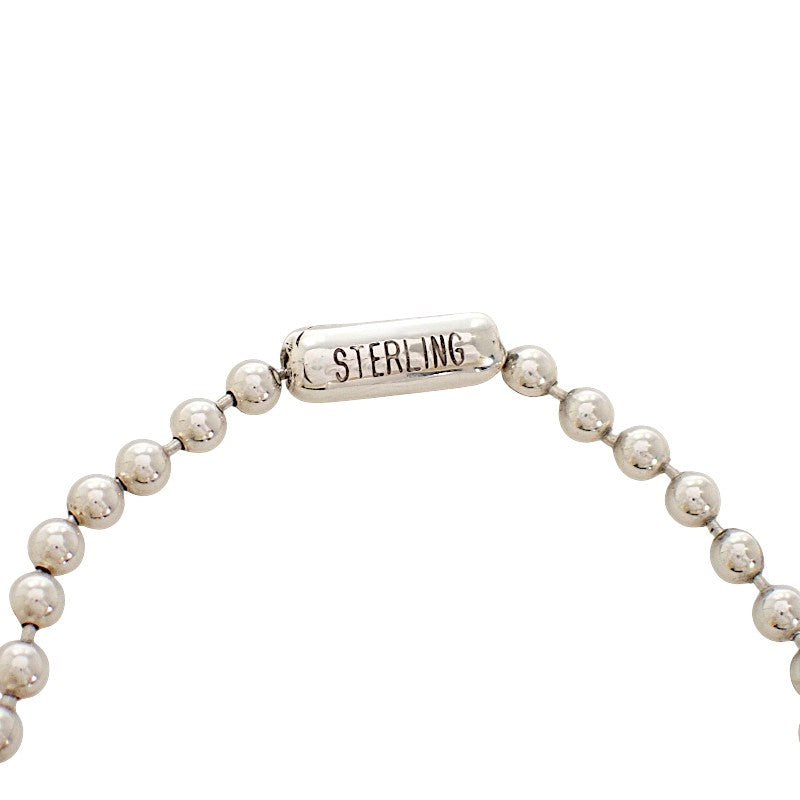 クロムハーツ CHROME HEARTS レイズドスター ドッグタグ ペンダント ネックレス シルバー925 メンズ ユニセックス【中古】【Bランク】