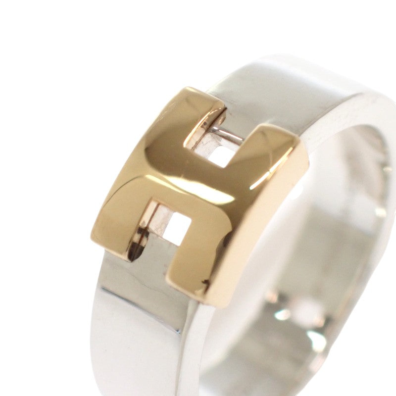 エルメス HERMES ニューヘラクレス 指輪 49 9号 リング K18イエローゴールド シルバー925 レディース【中古】【Aランク】