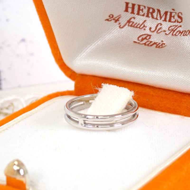 エルメス HERMES アリアンヌ 9号 リング K18ホワイトゴールド レディース【中古】【Aランク】
