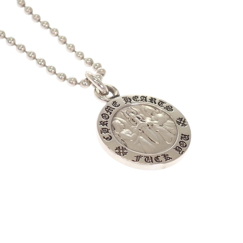 クロムハーツ CHROME HEARTS エンジェルメタル 2352-304-2211-9100 ネックレス シルバー925 メンズ【中古】【ABランク】