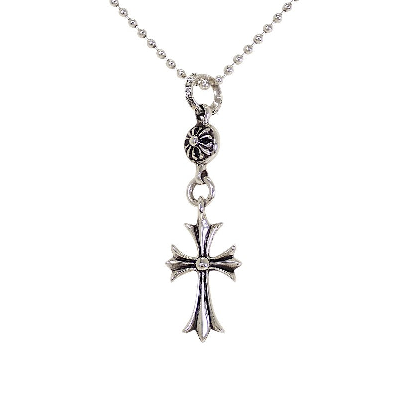 クロムハーツ CHROME HEARTS 1ボール タイニ―CHクロス チャーム 2352-304-0010-9100 ネックレス シルバー925 メンズ ユニセックス【中古】【ABランク】
