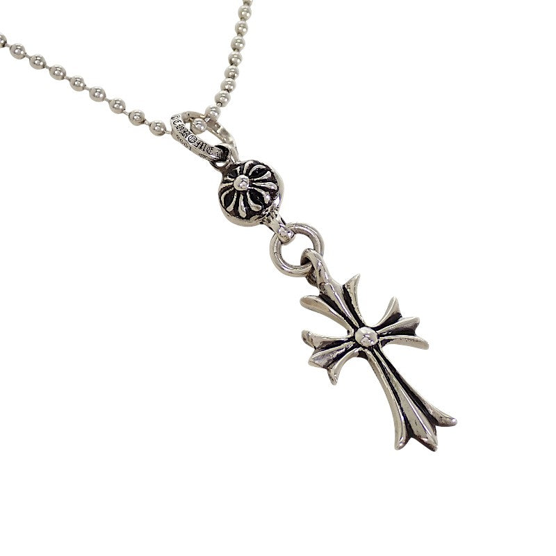 クロムハーツ CHROME HEARTS 1ボール タイニ―CHクロス チャーム 2352-304-0010-9100 ネックレス シルバー925 メンズ ユニセックス【中古】【ABランク】