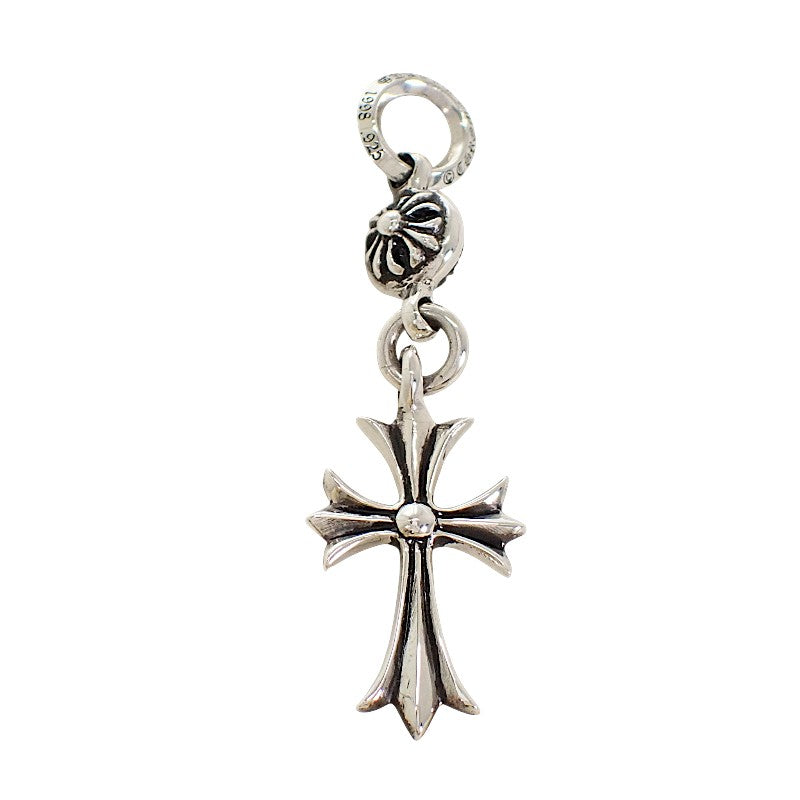 クロムハーツ CHROME HEARTS 1ボール タイニ―CHクロス チャーム 2352-304-0010-9100 ネックレス シルバー925 メンズ ユニセックス【中古】【ABランク】