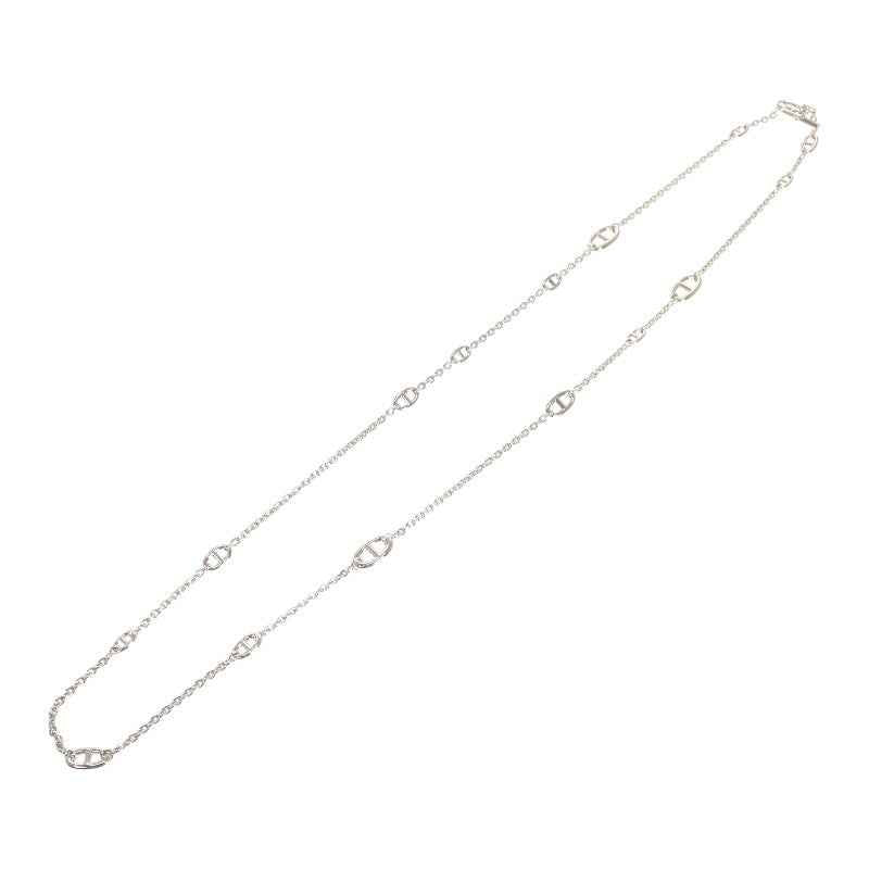 エルメス HERMES ファランドール ロング H104568B 00 ネックレス シルバー925 銀 レディース メンズ【中古】【Aランク】