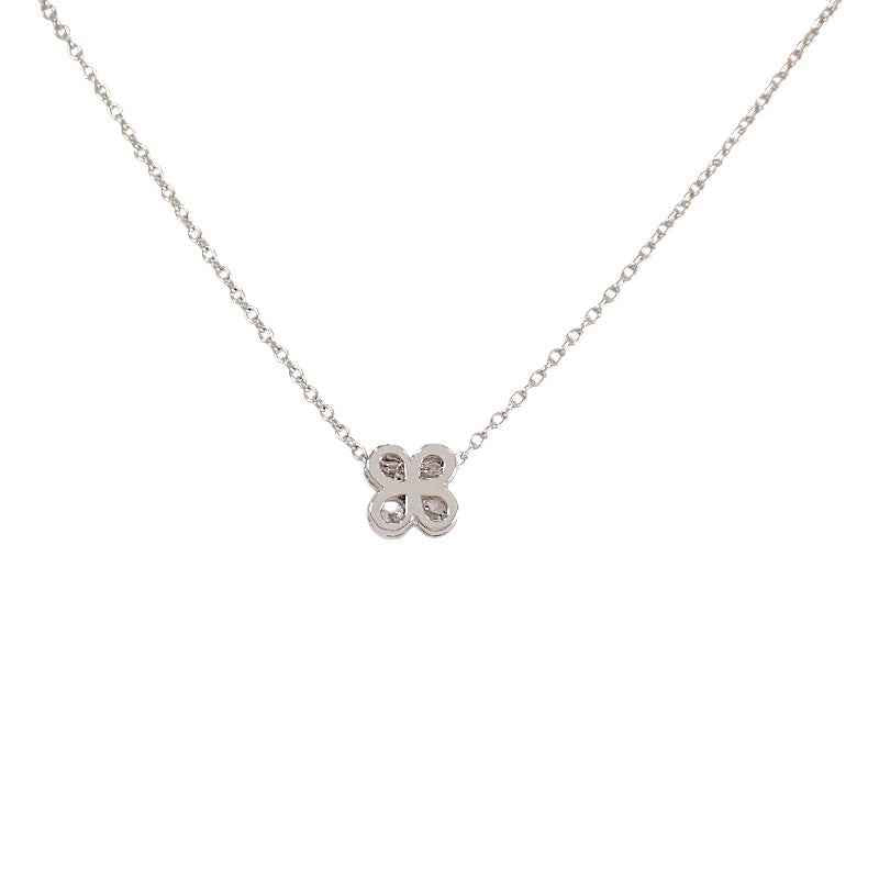 ティファニー TIFFANY&Co. ベゼルセット ネックレス Pt950プラチナ ダイヤモンド シルバー レディース【中古】【Aランク】