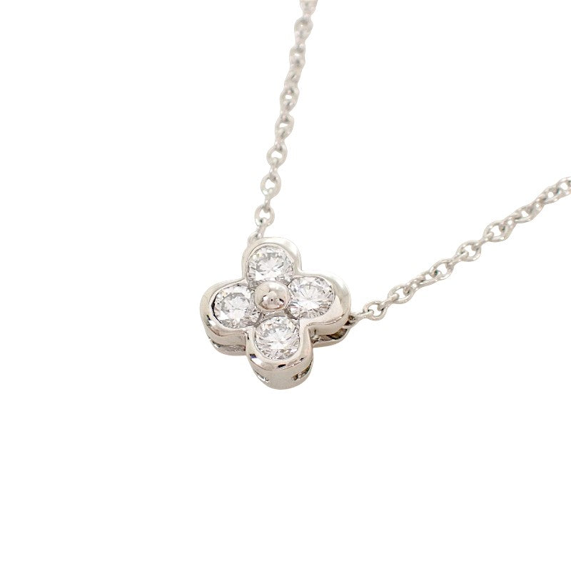 ティファニー TIFFANY&Co. ベゼルセット ネックレス Pt950プラチナ ダイヤモンド レディース【中古】【Aランク】