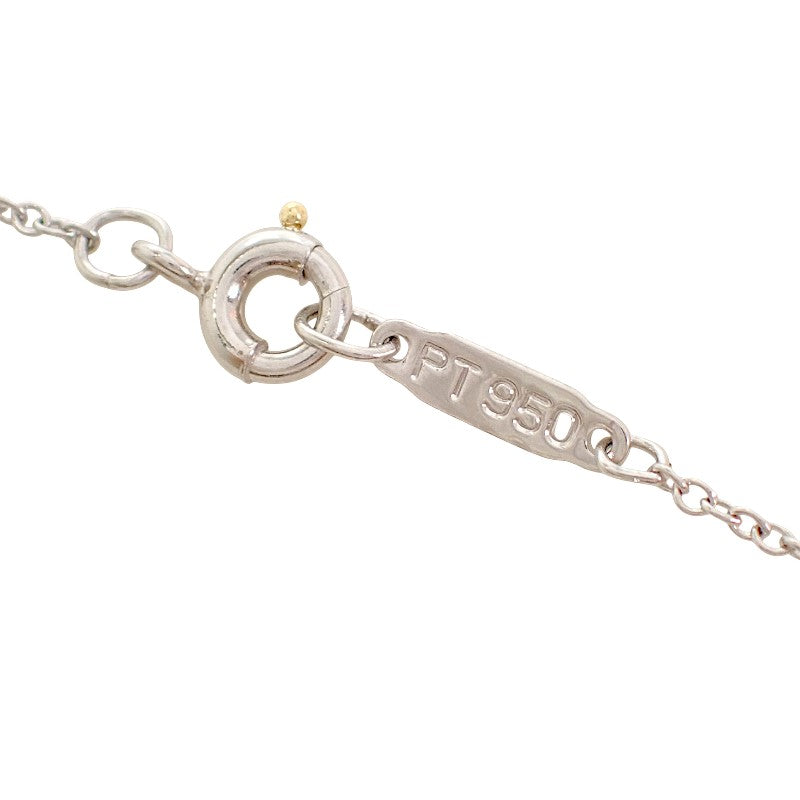 ティファニー TIFFANY&Co. ベゼルセット ネックレス Pt950プラチナ ダイヤモンド レディース【中古】【Aランク】