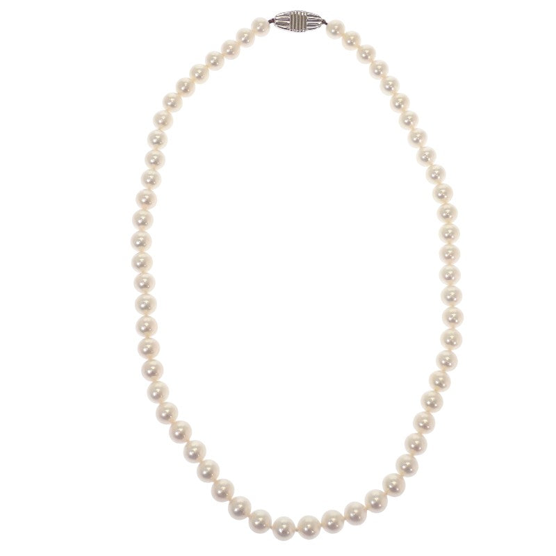ミキモト MIKIMOTO アコヤ パール ネックレス K18ホワイトゴールド レディース【中古】【Aランク】