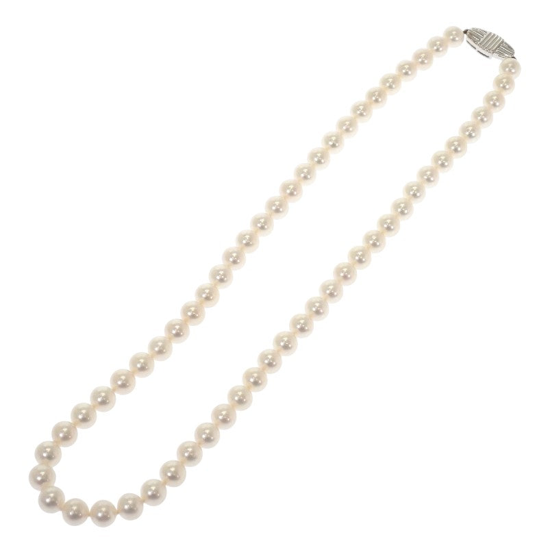 ミキモト MIKIMOTO アコヤ パール ネックレス K18ホワイトゴールド レディース【中古】【Aランク】