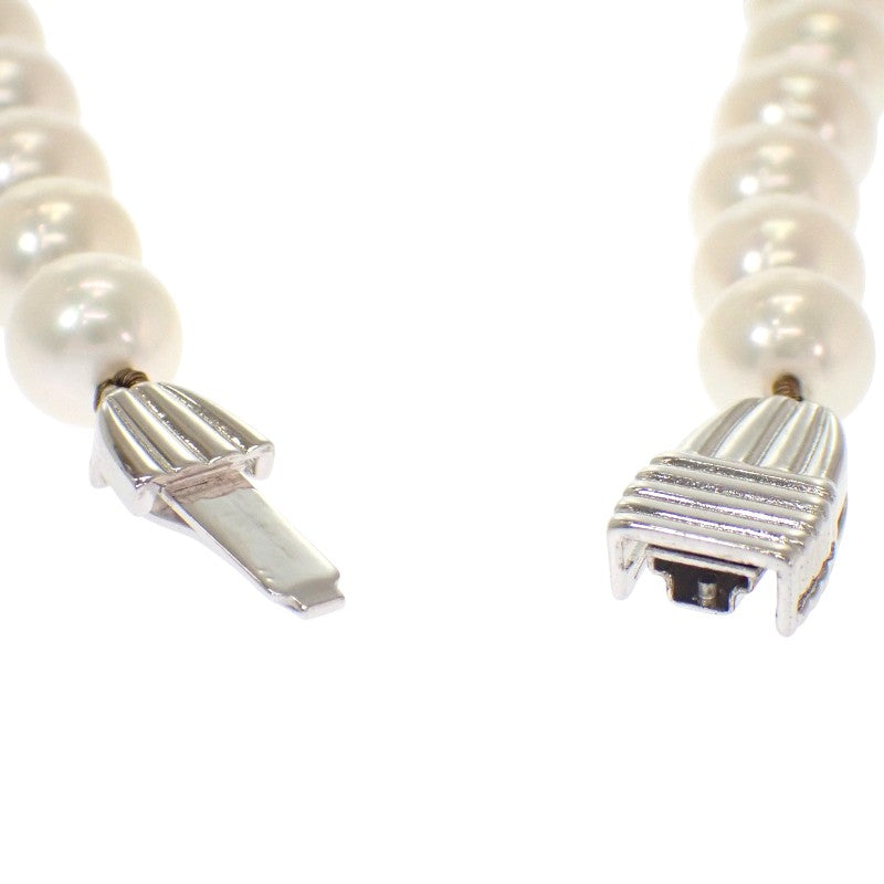 ミキモト MIKIMOTO アコヤ パール ネックレス K18ホワイトゴールド レディース【中古】【Aランク】