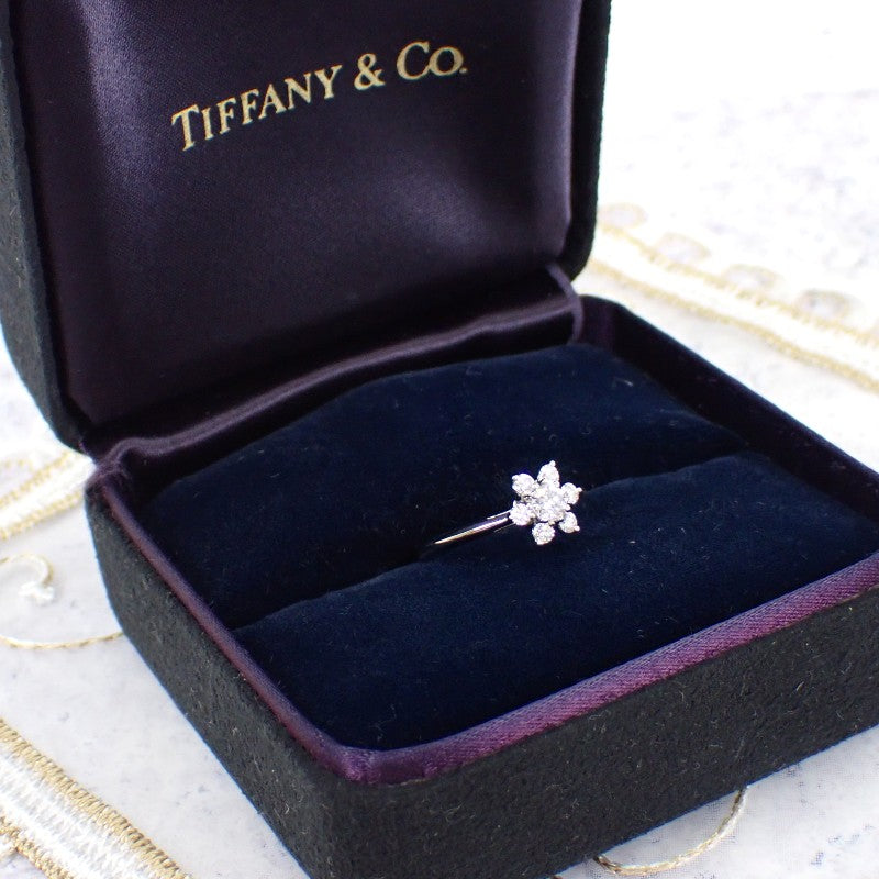 ティファニー TIFFANY&Co. バターカップ 9号 リング Pt950プラチナ ダイヤモンド レディース【中古】【Aランク】