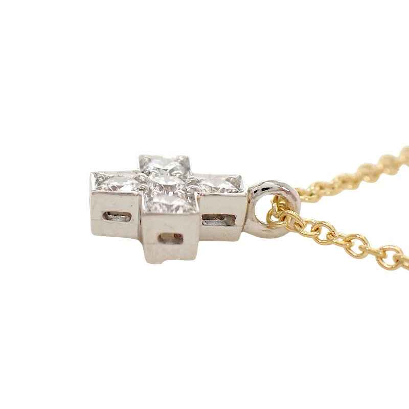 ティファニー TIFFANY&Co. クルーシフォーム ネックレス Pt950プラチナ K18イエローゴールド シルバー ゴールド レディース メンズ【中古】【Aランク】
