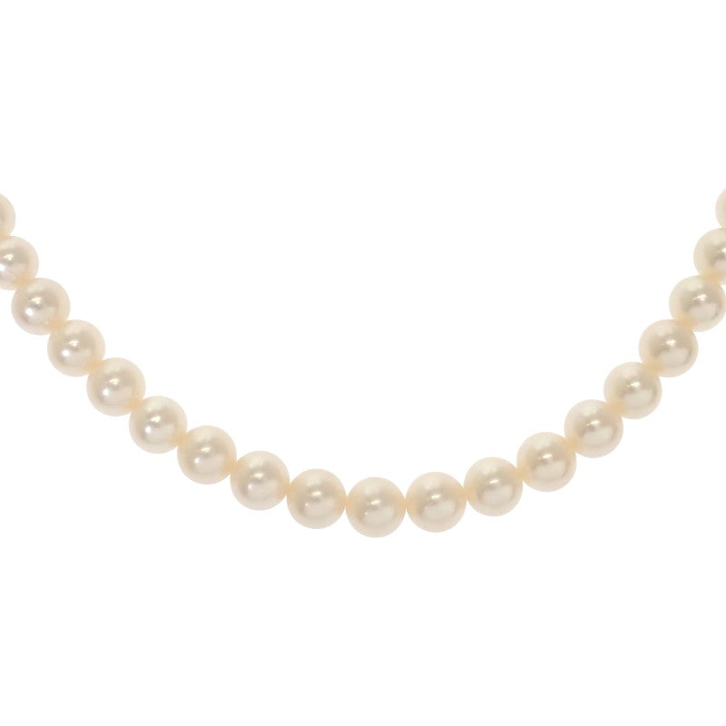 TASAKI 御木本 Akoya 珍珠項鍊 Akoya 養殖珍珠 K14白金 白色 女款【中古】【A級品】