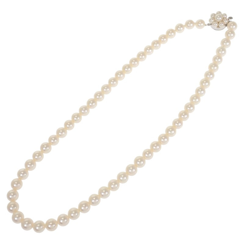タサキ TASAKI アコヤ パールネックレス ネックレス アコヤ真珠 K14ホワイトゴールド ホワイト レディース【中古】【Aランク】