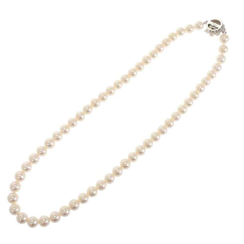 タサキ TASAKI アコヤ パールネックレス ネックレス アコヤ真珠 K14ホワイトゴールド ホワイト レディース【中古】【Aランク】