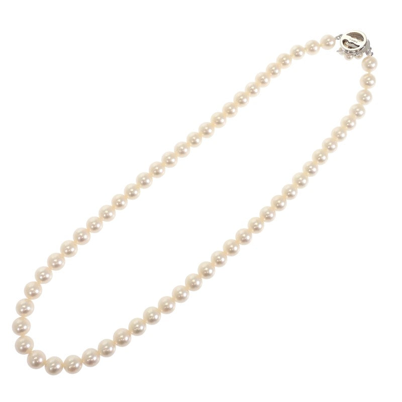 タサキ TASAKI アコヤ パールネックレス ネックレス アコヤ真珠 K14ホワイトゴールド ホワイト レディース【中古】【Aランク】