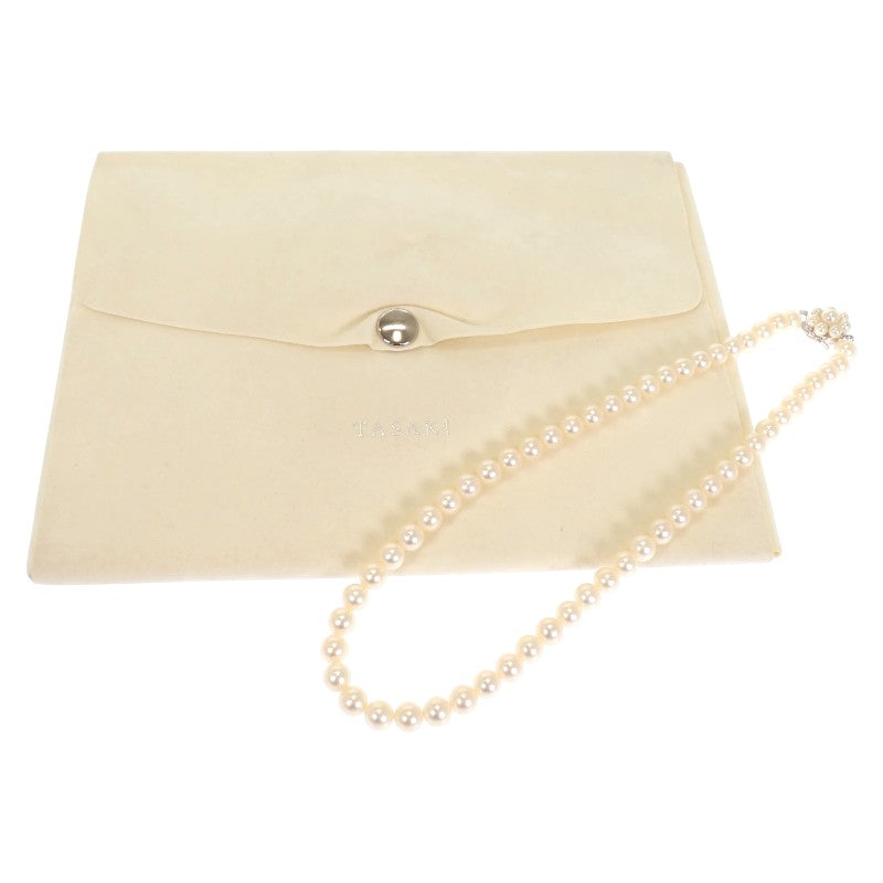 タサキ TASAKI アコヤ パールネックレス ネックレス アコヤ真珠 K14ホワイトゴールド ホワイト レディース【中古】【Aランク】