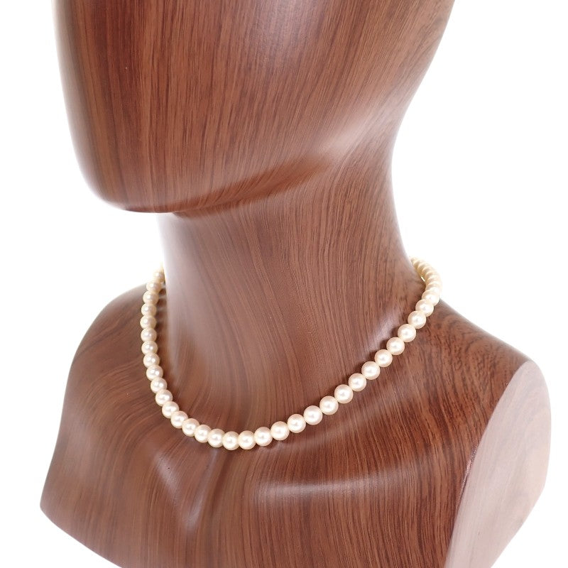 タサキ TASAKI アコヤ パールネックレス ネックレス アコヤ真珠 K14ホワイトゴールド ホワイト レディース【中古】【Aランク】