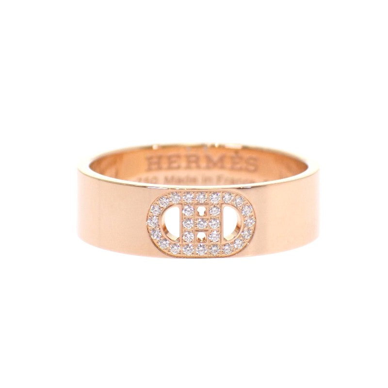 エルメス HERMES HダンクルPM 13号 H115601B リング K18ピンクゴールド ダイヤモンド レディース【中古】【Aランク】