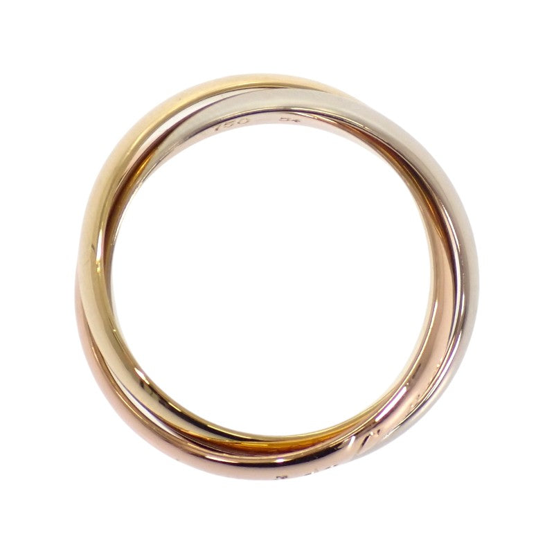 卡地亞 CARTIER Trinity 54 戒指 K18黃金 K18玫瑰金 K18白金 女款【中古】【A級品】