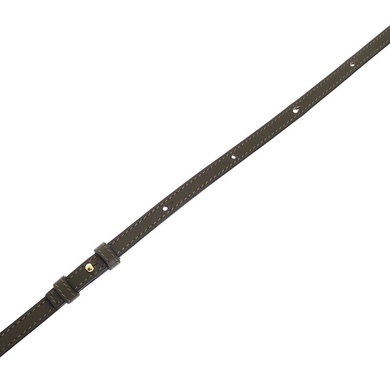 ロエベ LOEWE フラメンコクラッチ ミニ A411FC2XA6 2WAYバッグ ナッパカーフスキン ダークカーキ ゴールド金具 レディース【中古】【Aランク】