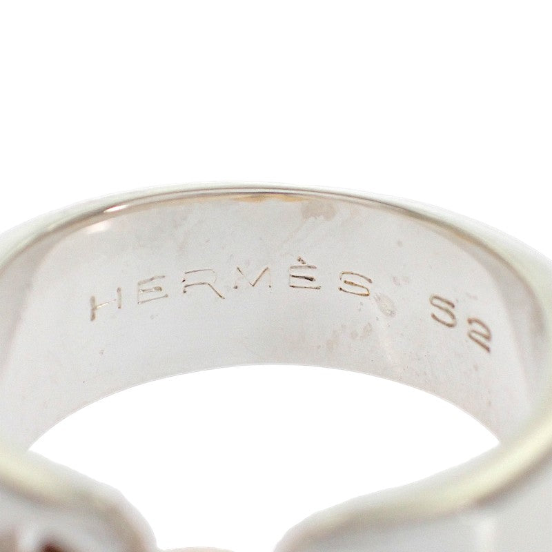 エルメス HERMES ラセット 指輪 52 10号 リング K18イエローゴールド シルバー925 レディース【中古】【ABランク】