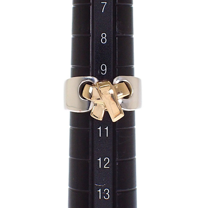 エルメス HERMES ラセット 指輪 52 10号 リング K18イエローゴールド シルバー925 レディース【中古】【ABランク】