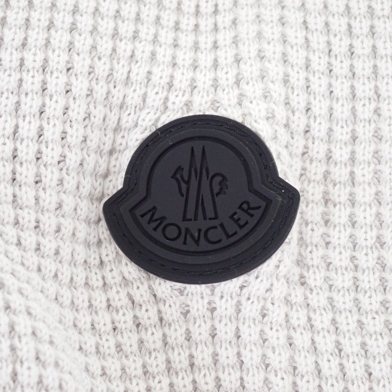 モンクレール MONCLER GIROCOLLO TRICOT ロゴワッペン L I20919C00007M1367 セーター コットン グレー メンズ【中古】【Aランク】