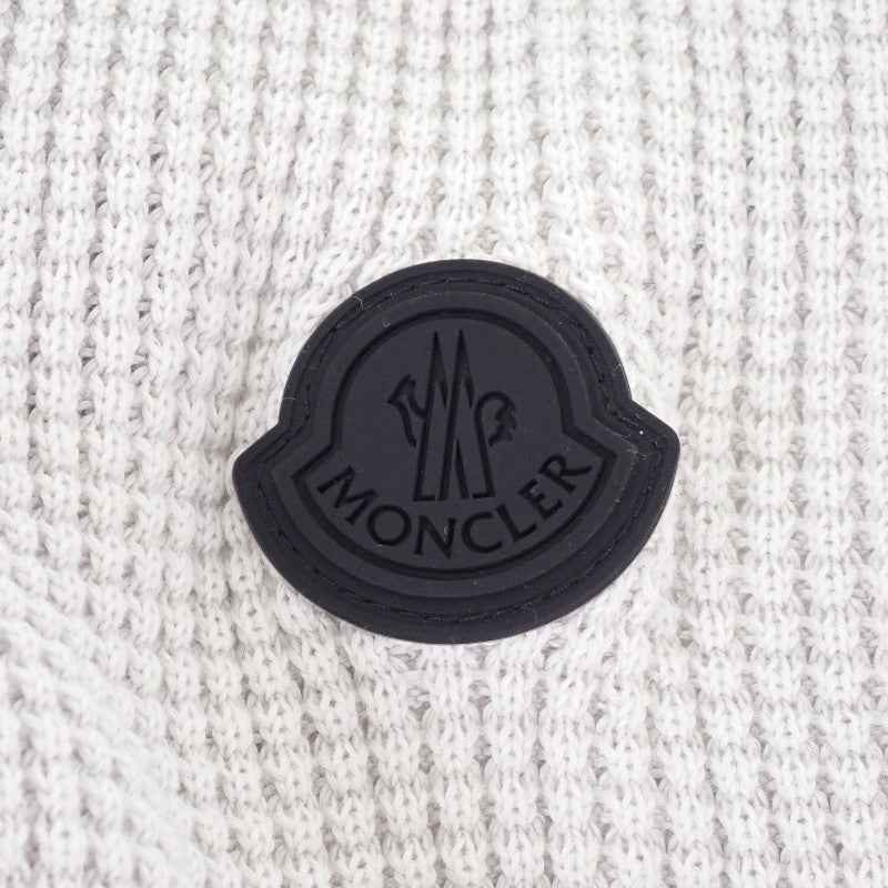 モンクレール MONCLER GIROCOLLO TRICOT ロゴワッペン L I20919C00007M1367 セーター コットン グレー メンズ【中古】【Aランク】