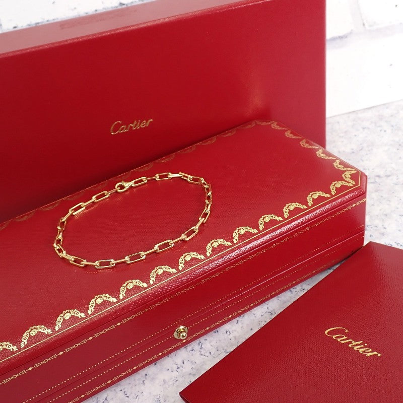 カルティエ CARTIER サントス ドゥ チェーン スモール B6090300 ブレスレット K18イエローゴールド レディース メンズ【中古】【Aランク】
