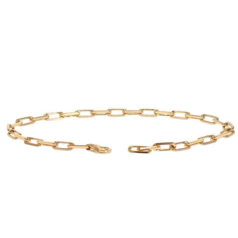 カルティエ CARTIER サントスドゥチェーン スモール B6090300 ブレスレット K18イエローゴールド メンズ レディース【中古】【Aランク】