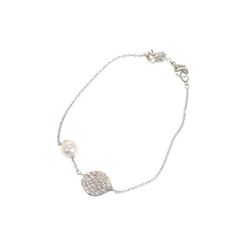 ミキモト MIKIMOTO レ・ペタルプラスヴァンドーム Les Pétales Place Vendôme PD-264U ブレスレット K18ホワイトゴールド パール ダイヤモンド レディース【中古】【Aランク】