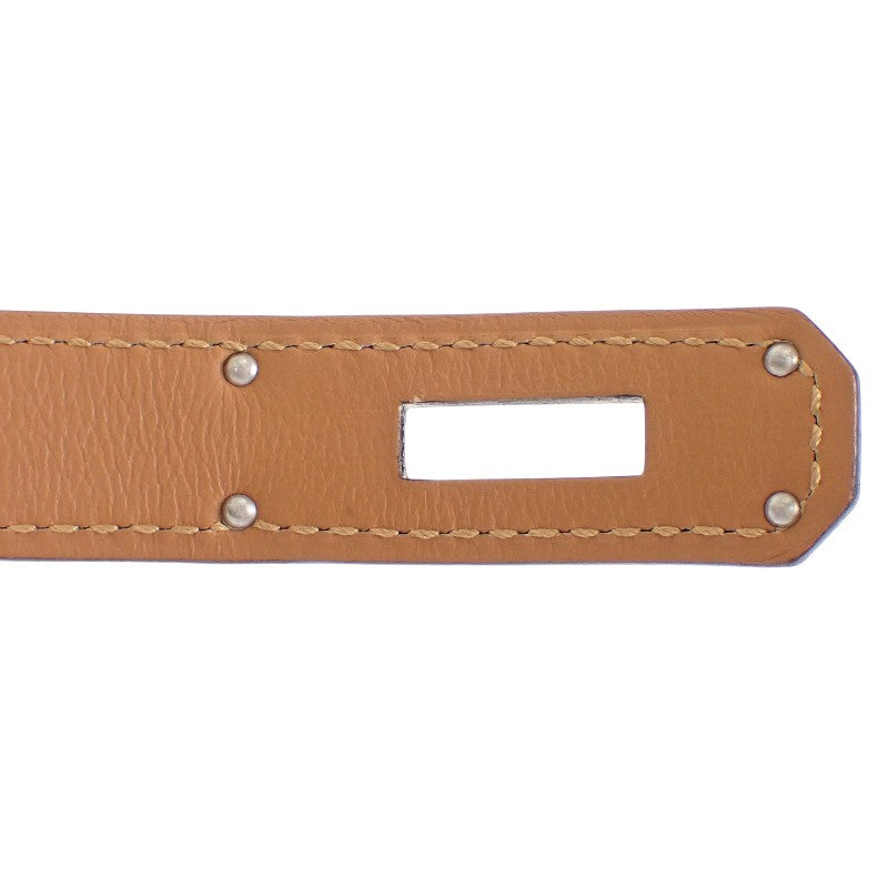 エルメス HERMES ケリー18 ベルト ヴォーエプソン ベージュ エトゥープ シルバー金具 レディース【中古】【Aランク】