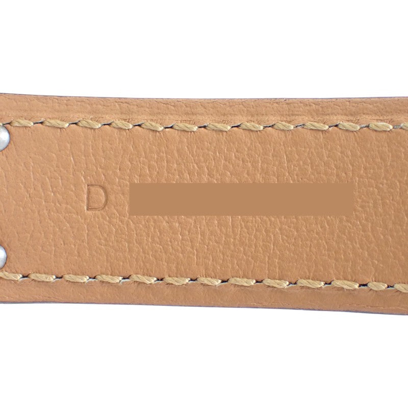 エルメス HERMES ケリー18 ベルト ヴォーエプソン ベージュ エトゥープ シルバー金具 レディース【中古】【Aランク】