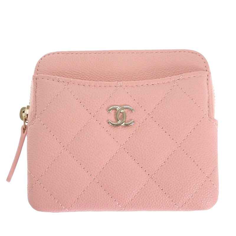 シャネル CHANEL クラシックジップ AP2061_B10583_U2360 コインケース キャビアスキン ピンク ゴールド金具 レディース【中古】【Aランク】