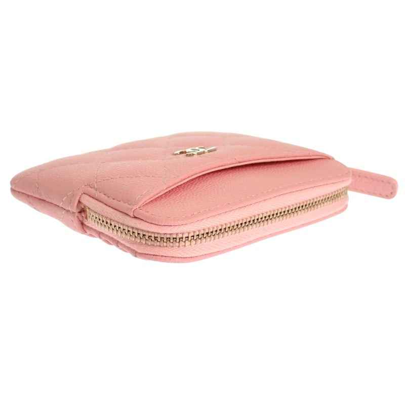 シャネル CHANEL クラシックジップ AP2061_B10583_U2360 コインケース キャビアスキン ピンク ゴールド金具 レディース【中古】【Aランク】
