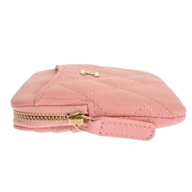 シャネル CHANEL クラシックジップ AP2061_B10583_U2360 コインケース キャビアスキン ピンク ゴールド金具 レディース【中古】【Aランク】