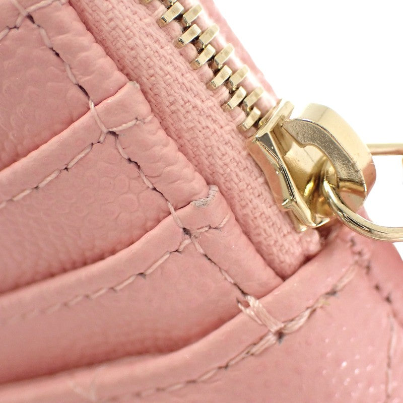 シャネル CHANEL クラシックジップ AP2061_B10583_U2360 コインケース キャビアスキン ピンク ゴールド金具 レディース【中古】【Aランク】